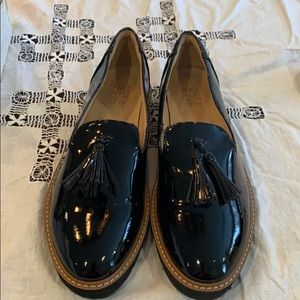 Patent leather loafers